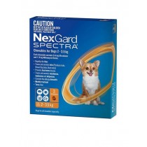 NexGard Spectra XS (2–3,5 kg) žuvacie tablety 3 x 1 tbl.